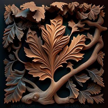 3D model oak (STL)